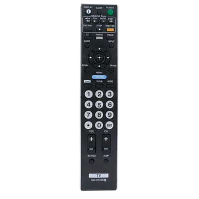 ソニーTV KDL-40W4100 KDL-42V4100 KDL-46W4100のための取り替えられたRM-YD023リモート・コントロール適合